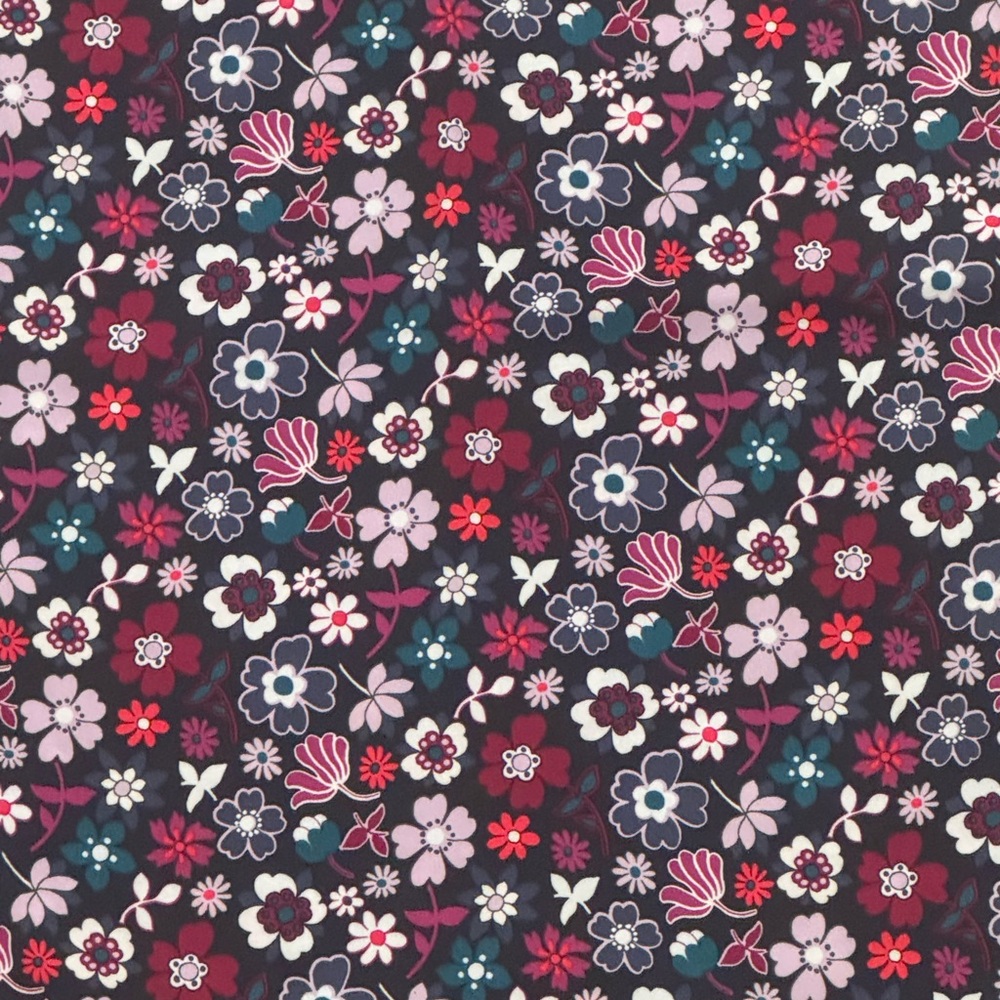 Express - Floral V-Neck Cap Sleeve Top - Picture 2 of 5